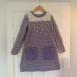 Mini Boden Polkadot Girl Dress, Size 8-9 Y